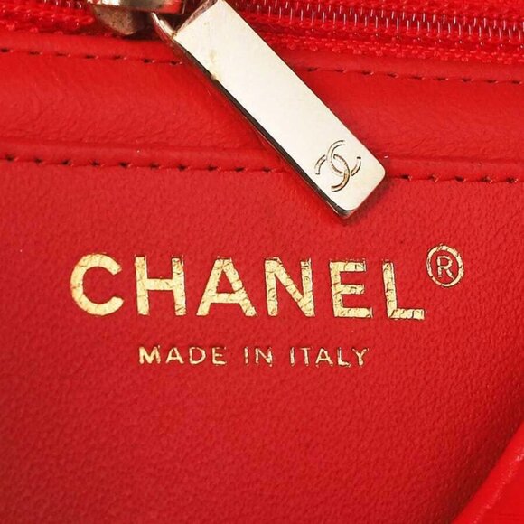 Chanel Red Chevron Quilted Lambskin Leather Classic Rectangular Mini Flap Bag - Picture 3 of 10